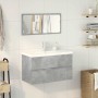 Set muebles de baño 2 piezas madera contrachapada gris hormigón de , Muebles de baño - Ref: Foro24-3324918, Precio: 253,72 €,...