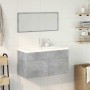 Set muebles de baño 2 piezas madera contrachapada gris hormigón de , Muebles de baño - Ref: Foro24-3324894, Precio: 332,28 €,...
