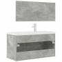Set muebles de baño 2 piezas madera contrachapada gris hormigón de , Muebles de baño - Ref: Foro24-3324894, Precio: 332,28 €,...
