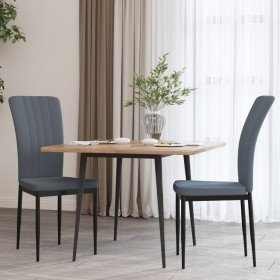 Sillas de comedor 2 unidades terciopelo gris oscuro en Sillas de comedor | Comprar online en Foru.es