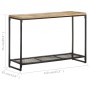 Mesa consola de madera maciza de mango 110x35x75 cm de , Mesas auxiliares - Ref: Foro24-320247, Precio: 125,51 €, Descuento: %