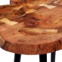 Mesa de bar de tronco madera maciza de acacia 90x60x110 cm de , Mesas de cocina y de comedor - Ref: Foro24-243959, Precio: 20...