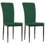 Sillas de comedor 2 unidades terciopelo verde oscuro en Sillas de comedor | Comprar online en Foru.es