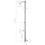 Ducha de jardín acero inoxidable 215 cm de vidaXL, Accesorios para piscinas y spa - Ref: Foro24-315940, Precio: 251,60 €, Des...