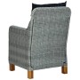 Set comedor jardín 7 pzas y cojines ratán sintético gris claro de vidaXL, Conjuntos de jardín - Ref: Foro24-3060174, Precio: ...