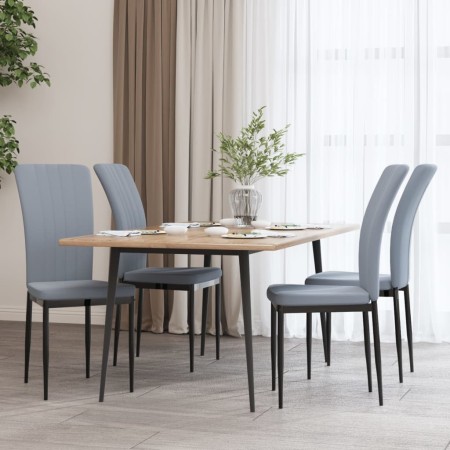 Sillas de comedor 4 unidades terciopelo gris claro en Sillas de comedor | Comprar online en Foru.es
