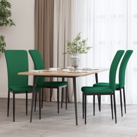 Sillas de comedor 4 unidades terciopelo verde oscuro en Sillas de comedor | Comprar online en Foru.es