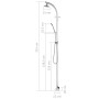 Ducha de jardín de aluminio 215 cm de vidaXL, Accesorios para piscinas y spa - Ref: Foro24-315943, Precio: 185,46 €, Descuent...