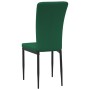 Sillas de comedor 4 unidades terciopelo verde oscuro en Sillas de comedor | Comprar online en Foru.es