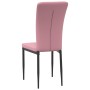 Sillas de comedor 4 unidades terciopelo rosa en Sillas de comedor | Comprar online en Foru.es