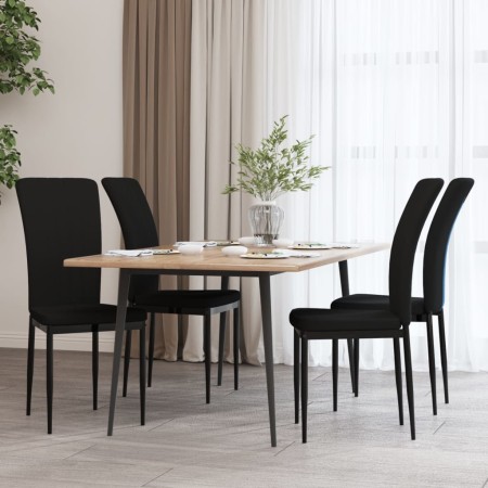 Sillas de comedor 4 unidades terciopelo negro en Sillas de comedor | Comprar online en Foru.es