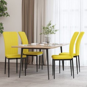 Sillas de comedor 4 uds terciopelo amarillo mostaza en Sillas de comedor | Comprar online en Foru.es