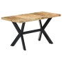 Mesa de comedor madera maciza de mango rugosa 140x70x75 cm en Mesas de comedor | Comprar online en Foru.es