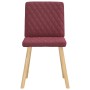 Sillas de comedor 4 unidades tela rojo tinto de , Sillas de comedor - Ref: Foro24-3315224, Precio: 201,72 €, Descuento: %