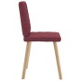 Sillas de comedor 4 unidades tela rojo tinto de , Sillas de comedor - Ref: Foro24-3315224, Precio: 201,72 €, Descuento: %