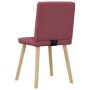 Sillas de comedor 4 unidades tela rojo tinto de , Sillas de comedor - Ref: Foro24-3315224, Precio: 201,72 €, Descuento: %