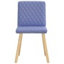 Sillas de comedor 6 uds tela azul jeans de , Sillas de comedor - Ref: Foro24-3315501, Precio: 301,37 €, Descuento: %