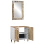 Conjunto de muebles de baño 2 piezas madera maciza de mango de , Muebles de baño - Ref: Foro24-3310135, Precio: 156,44 €, Des...