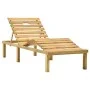 Garden lounger with impregnated pine wood table by vidaXL, Loungers - Ref: Foro24-315397, Price: 100,44 €, Discount: %