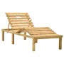 Tumbona de jardín con mesa de madera de pino impregnada de vidaXL, Tumbonas - Ref: Foro24-315397, Precio: 104,01 €, Descuento: %