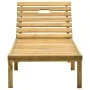 Garden lounger with impregnated pine wood table by vidaXL, Loungers - Ref: Foro24-315397, Price: 100,44 €, Discount: %