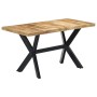 Mesa de comedor madera maciza de mango rugosa 140x70x75 cm en Mesas de comedor | Comprar online en Foru.es