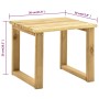 Tumbona de jardín con mesa de madera de pino impregnada de vidaXL, Tumbonas - Ref: Foro24-315397, Precio: 104,01 €, Descuento: %
