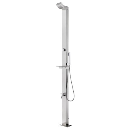 Ducha de jardín acero inoxidable 220 cm de vidaXL, Accesorios para piscinas y spa - Ref: Foro24-315939, Precio: 200,39 €, Des...