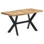 Mesa de comedor madera maciza de mango rugosa 140x70x75 cm en Mesas de comedor | Comprar online en Foru.es