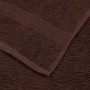 Toallas 2 uds 100% algodón marrón 100x200 cm 600 gsm de , Toallas - Ref: Foro24-136770, Precio: 41,36 €, Descuento: %
