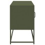Mueble para TV de acero verde oliva 100,5x39x60,5 cm de , Muebles TV - Ref: Foro24-853384, Precio: 93,00 €, Descuento: %