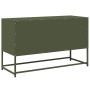 Mueble para TV de acero verde oliva 100,5x39x60,5 cm de , Muebles TV - Ref: Foro24-853384, Precio: 93,00 €, Descuento: %