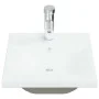 Lavabo empotrado con grifo cerámica blanco 42x39x18 cm de vidaXL, Lavabos - Ref: Foro24-148623, Precio: 130,80 €, Descuento: %