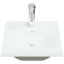 Lavabo empotrado con grifo cerámica blanco 42x39x18 cm de vidaXL, Lavabos - Ref: Foro24-148623, Precio: 140,13 €, Descuento: %