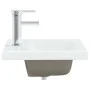 Lavabo empotrado con grifo cerámica blanco 42x39x18 cm de vidaXL, Lavabos - Ref: Foro24-148623, Precio: 130,80 €, Descuento: %