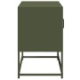 Mueble para TV de acero verde oliva 68x39x60,5 cm de , Muebles TV - Ref: Foro24-853390, Precio: 79,29 €, Descuento: %