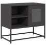 Mueble para TV de acero negro 68x39x60,5 cm de , Muebles TV - Ref: Foro24-853386, Precio: 66,16 €, Descuento: %