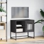 Mueble para TV de acero negro 68x39x60,5 cm de , Muebles TV - Ref: Foro24-853386, Precio: 66,16 €, Descuento: %