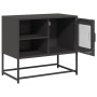 Mueble para TV de acero negro 68x39x60,5 cm de , Muebles TV - Ref: Foro24-853386, Precio: 66,16 €, Descuento: %