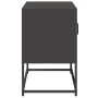 Mueble para TV de acero negro 68x39x60,5 cm de , Muebles TV - Ref: Foro24-853386, Precio: 66,16 €, Descuento: %