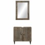 Conjunto de muebles de baño 2 piezas madera maciza de mango de , Muebles de baño - Ref: Foro24-3310018, Precio: 177,27 €, Des...