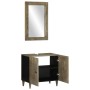 Conjunto de muebles de baño 2 piezas madera maciza de mango de , Muebles de baño - Ref: Foro24-3310018, Precio: 177,27 €, Des...