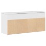 Banco zapatero madera de ingeniería blanco brillo 102x30,5x45cm de , Zapateros y organizadores de calzado - Ref: Foro24-86114...