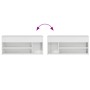 Banco zapatero madera de ingeniería blanco brillo 102x30,5x45cm de , Zapateros y organizadores de calzado - Ref: Foro24-86114...