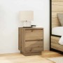 Mesilla de noche con luces LED roble artesanal 38x34x50 cm de , Mesitas de noche - Ref: Foro24-861299, Precio: 58,08 €, Descu...