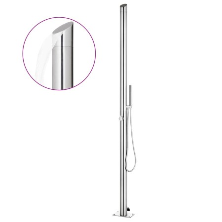 Ducha de jardín acero inoxidable 220 cm de vidaXL, Accesorios para piscinas y spa - Ref: Foro24-315942, Precio: 222,99 €, Des...
