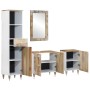 Conjunto de muebles de baño 4 piezas madera maciza de mango de , Muebles de baño - Ref: Foro24-3310137, Precio: 331,12 €, Des...