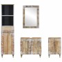 Conjunto de muebles de baño 4 piezas madera maciza de mango de , Muebles de baño - Ref: Foro24-3310137, Precio: 331,12 €, Des...
