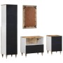 Conjunto de muebles de baño 4 piezas madera maciza de mango de , Muebles de baño - Ref: Foro24-3310137, Precio: 331,12 €, Des...