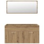 Juego de muebles baño 4 piezas madera ingeniería roble artisan de , Muebles de baño - Ref: Foro24-3328918, Precio: 391,01 €, ...